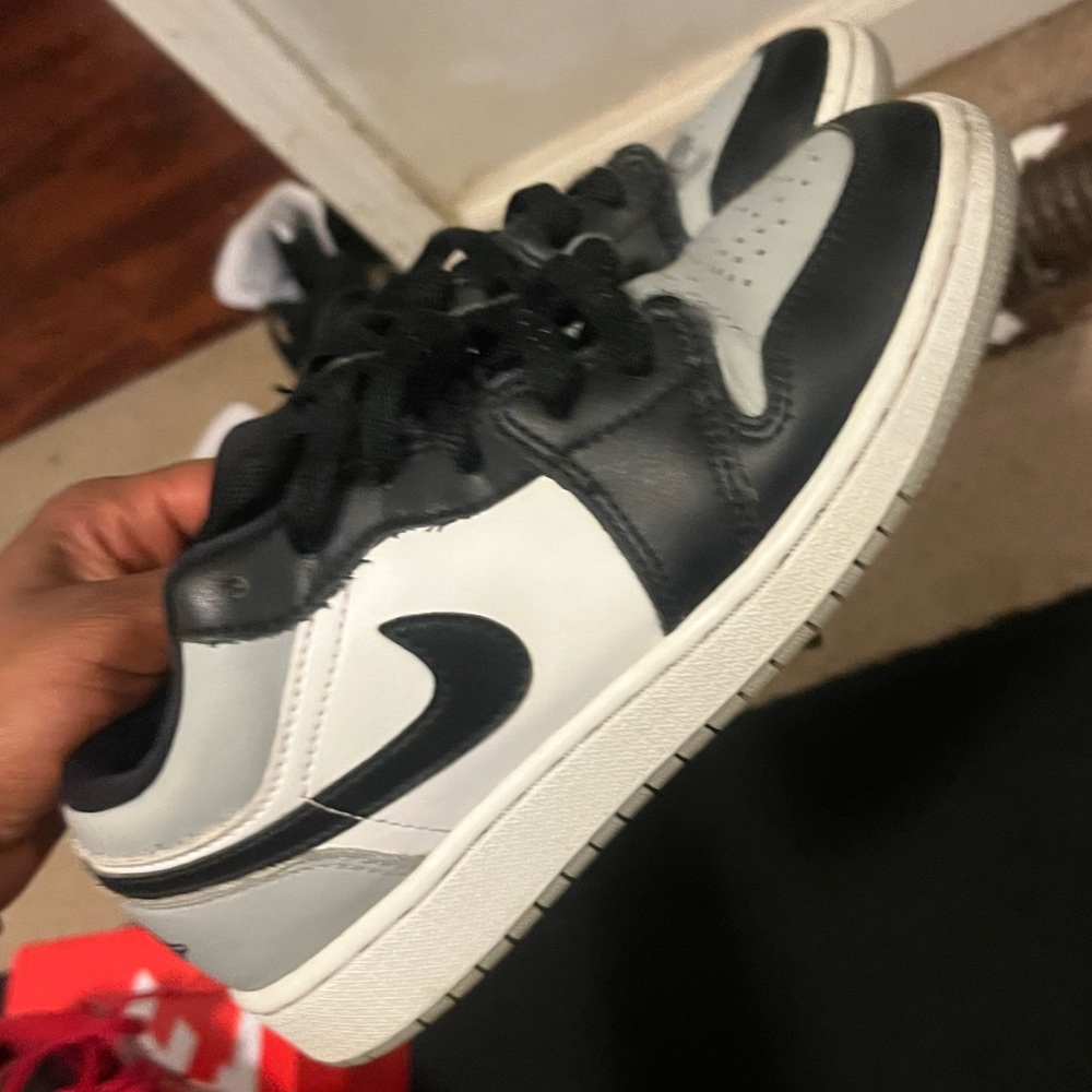 black, white, and grey